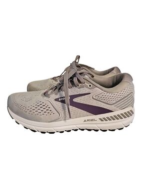 Brooks Ariel Women's Grey Purple Running Shoes, Size 9.5